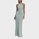 Milica - Slinky Halter Maxi Haljina