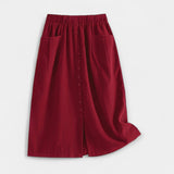Midi Suknja s Vintage Stilom