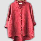Linen Bluza Kava Smirenost