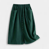 Midi Suknja s Vintage Stilom
