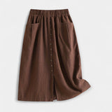 Midi Suknja s Vintage Stilom