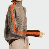 Zlatka – Herringbone Luxe Turtleneck