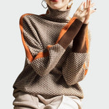 Zlatka – Herringbone Luxe Turtleneck
